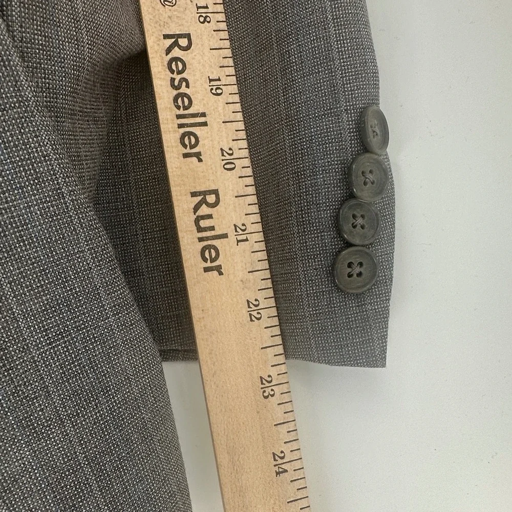 Christian Dior Monsieur Blazer‎ Mens 44 Gray Pinstripe Regular Fit Vintage 90s